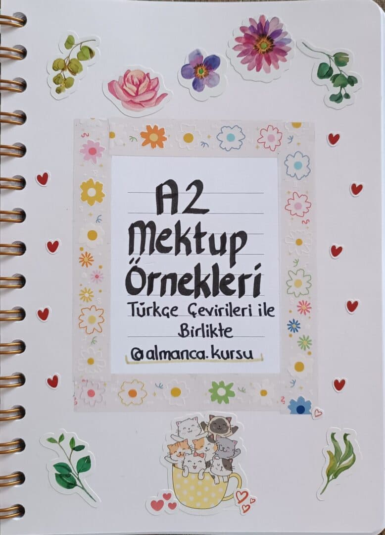 Almanca A2 Mektup Örnekleri – A2 Almanca e-kitap