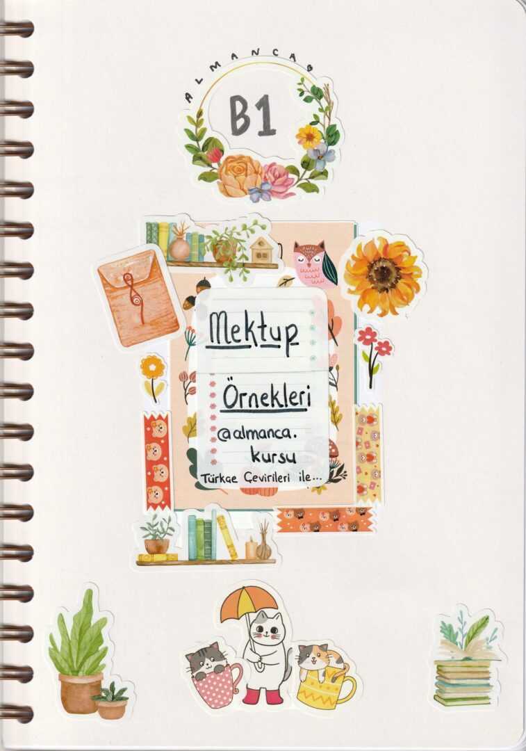 Almanca B1 Mektup Örnekleri – B1 Almanca e-kitap