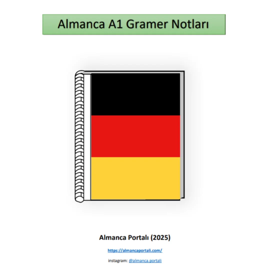 Almanca A1 Gramer Notları PDF – A1 Almanca e-kitap
