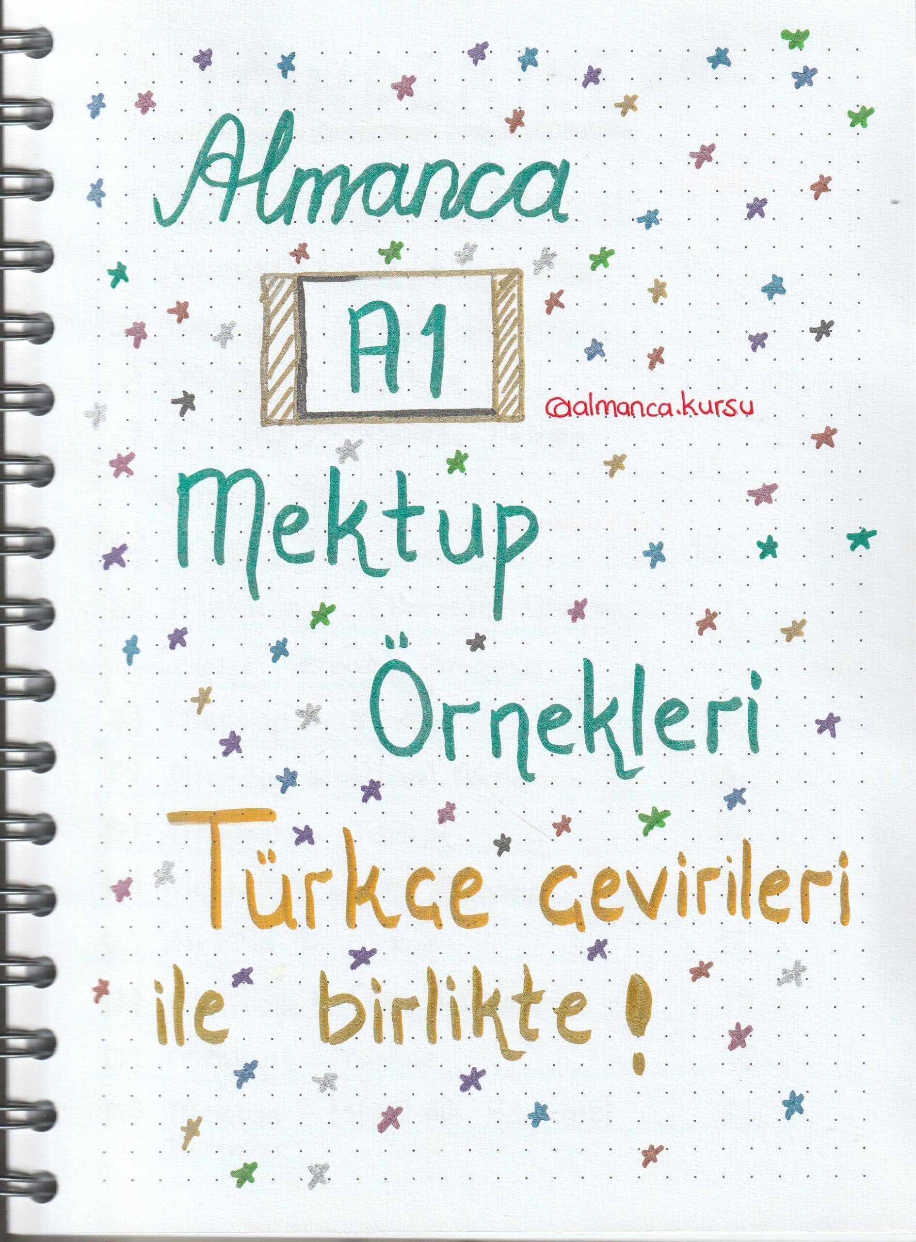 Almanca A1 Mektup Örnekleri – A1 Almanca e-kitap